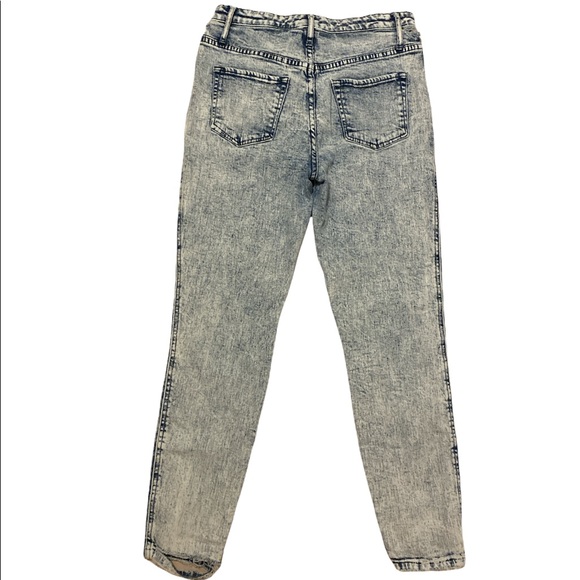 Wild Fable Acid Wash Distressed Retro 80s 90s High Waisted Jeans Size 6 - Picture 3 of 5